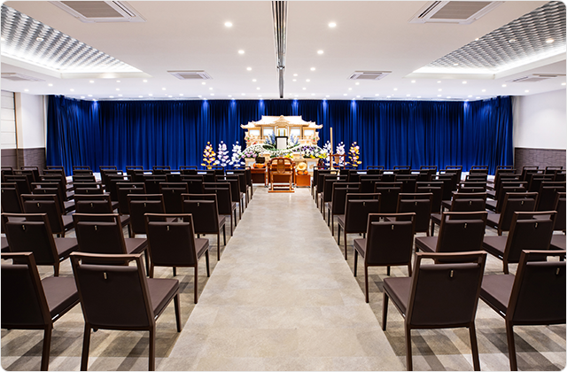 下長玉泉院 2F 儀式場全景