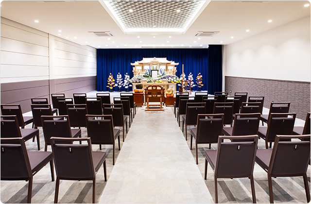 下長玉泉院 1F 儀式場全景