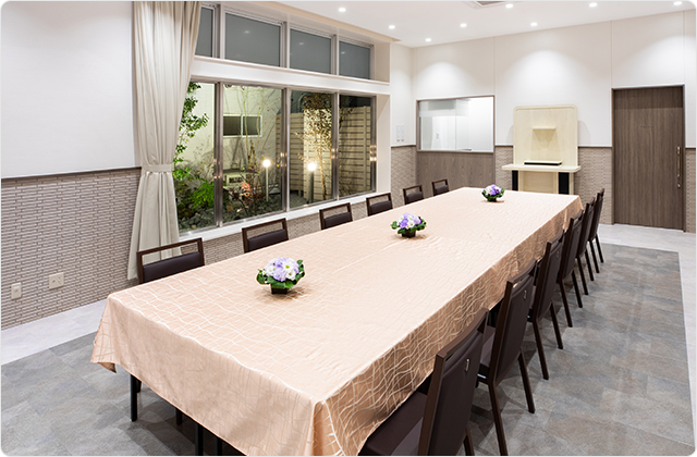 下長玉泉院 食事会場